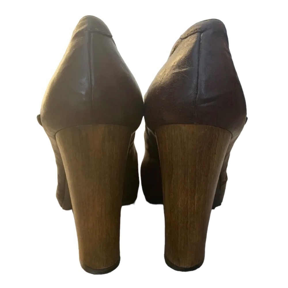 Joie Brown Leather Heels - Picture 6 of 9